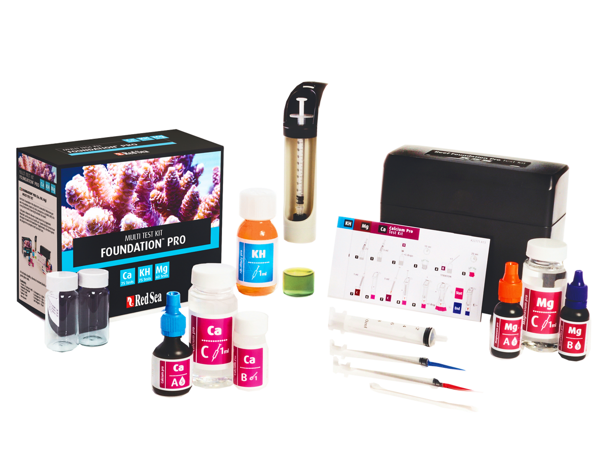 Red Sea Foundation Pro Komplettset für Calcium, KH und Magnesium – Original-Herstellerfoto
