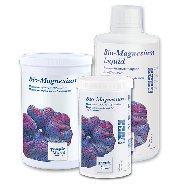 Tropic Marin Bio-Magnesium Pulver – Originalabbildung der Produktfamilie; einzelne Packungsgröße