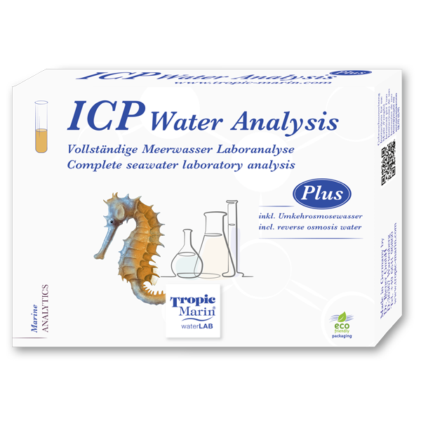 Tropic Marin ICP Water Analysis Plus – Originalabbildung der Produktfamilie; Packungsgröße gemäß ausgewählter Variante