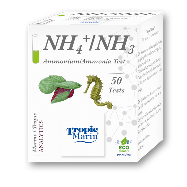 Tropic Marin NH4+/NH3 Ammonium-/Ammoniak-Test – Originalabbildung der Produktfamilie; Packungsgröße gemäß ausgewählter Variante