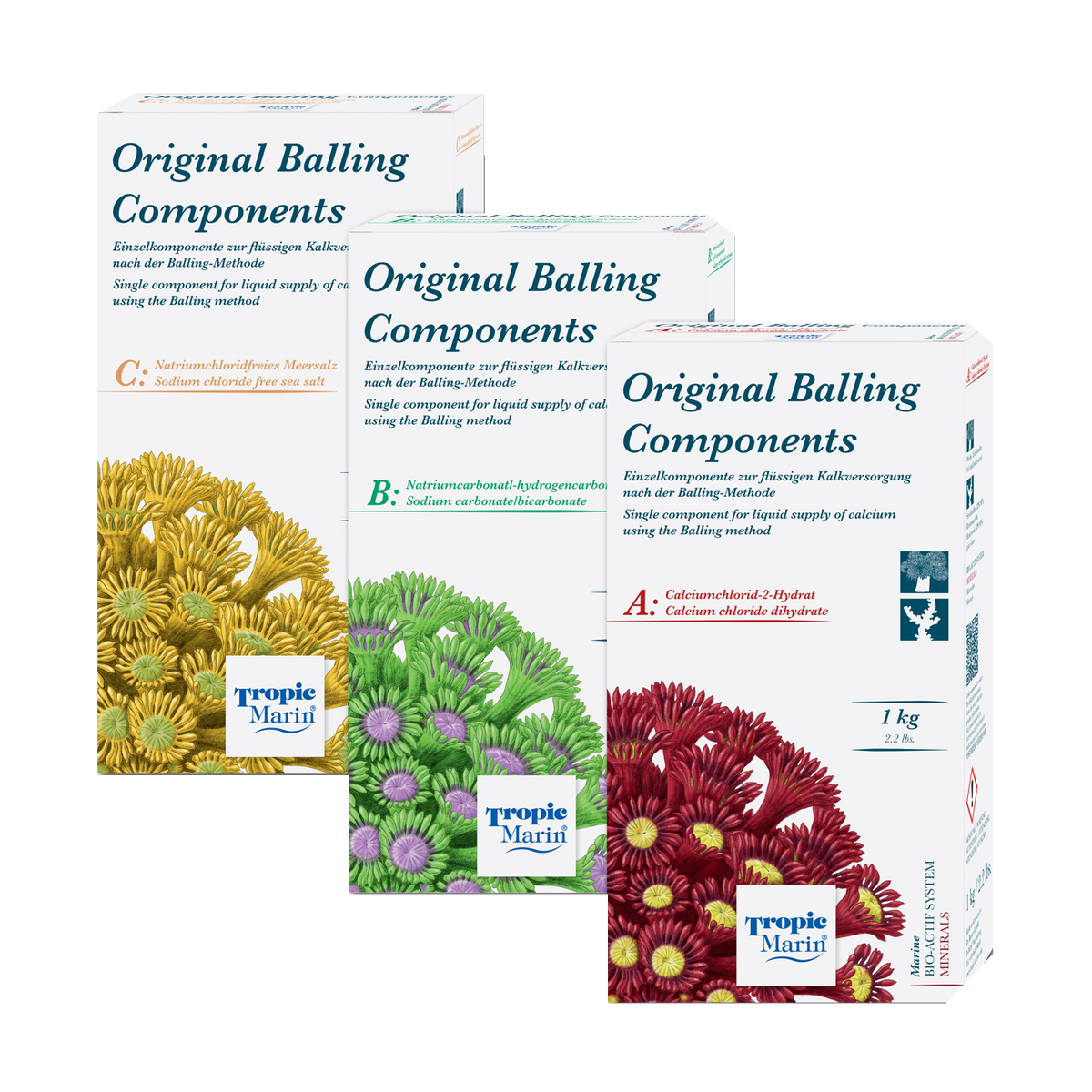 Tropic Marin Original Balling B KH-Komponente – Originalabbildung der Produktfamilie; einzelne Packungsgröße
