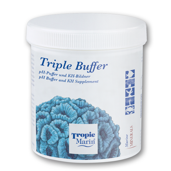 Tropic Marin Triple Buffer KH- und pH-Puffer – Originalabbildung der Produktfamilie; einzelne Packungsgröße